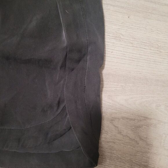 Robert Rodriguez Romper Women's Size 8 One Shoulder Black 100% Silk Ruffles - Picture 5 of 8